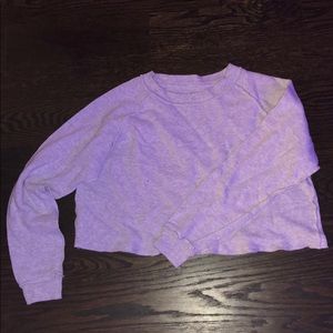 cropped sweatshirt